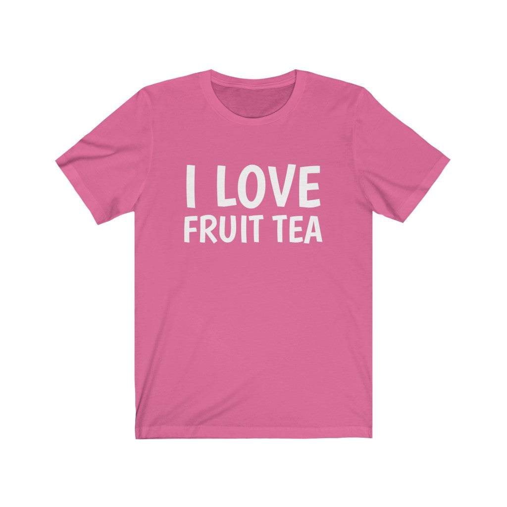 Casual Outfit Comfortable Fabric Comfortable Fit Contemporary Font Cotton Crew neck Everyday Wear Fashionable Comfort Flavorful Delights Fruit Tea Fruit-Infused Brews Natural Goodness One-Color Text Tee Petrova Designs Refreshing Flavor Stylish Design T-shirts Tea Addict Tea Appreciation Tea Culture Tea Enthusiast Tea Lovers Tea Party Attire Tea Time Tea-Loving Personality Trendy Fashion Unique Taste Versatile Style