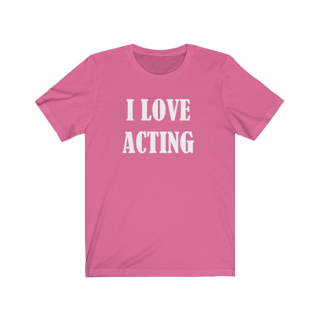 Acting T-Shirt for Actor or Actress Charity Pink T-Shirt Petrova Designs