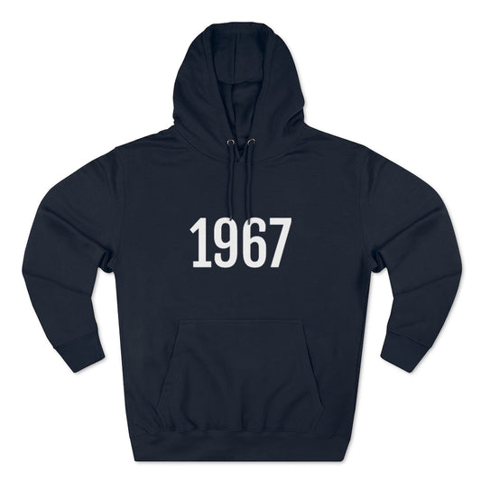 Navy Hoodie Hoodie with Numerology Numbers for Numerological Sweatshirt Outfit with Year 1967 Petrova Designs