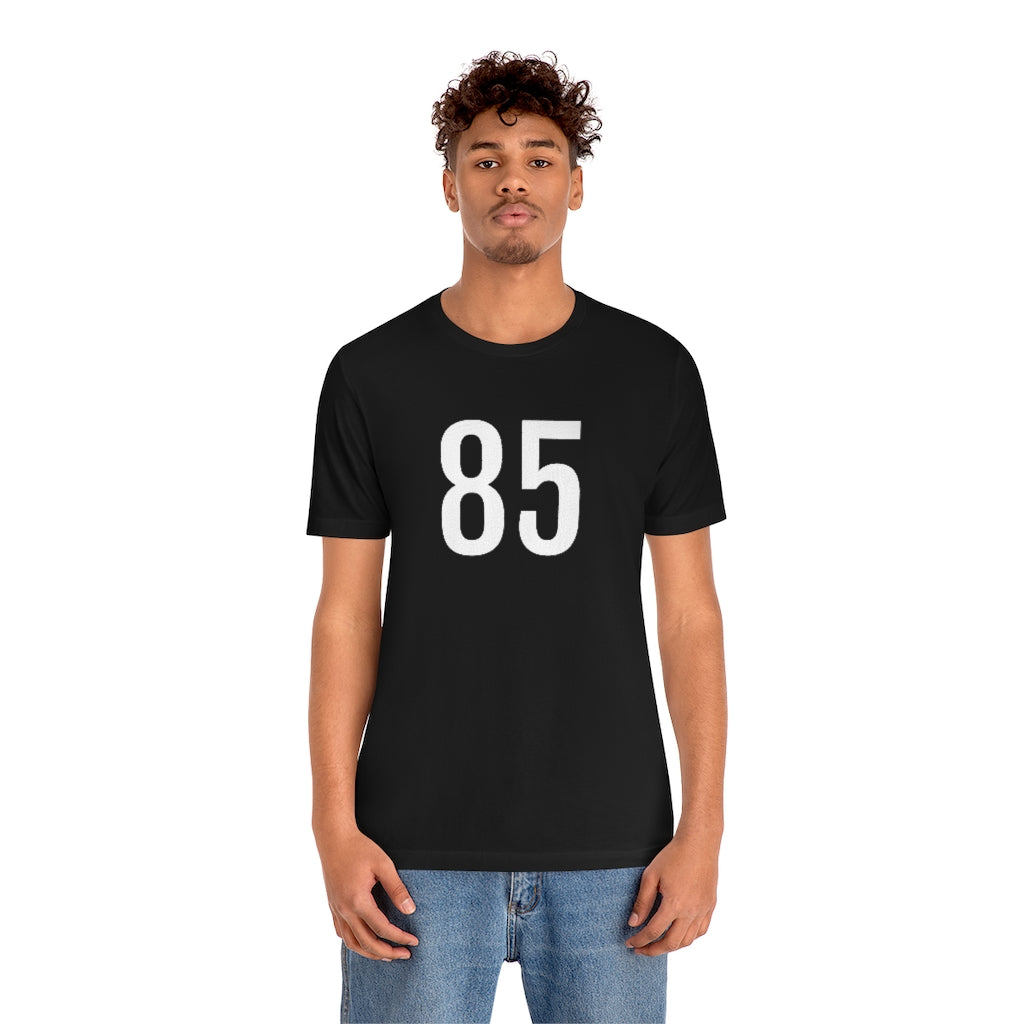 T-Shirt with Number 85 On | Numbered Tee T-Shirt Petrova Designs