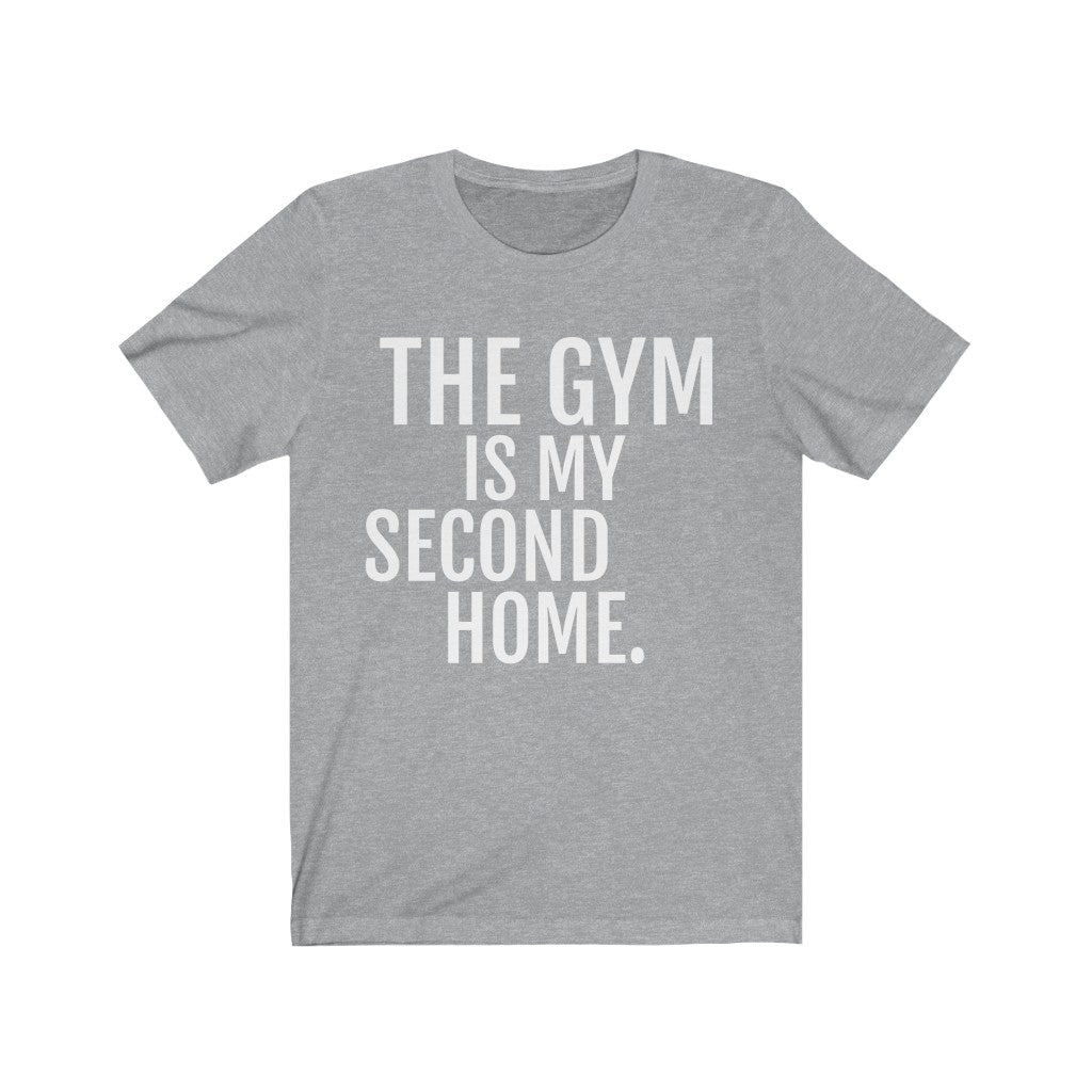 Gym Lover Gift Idea | Gym Theme T-Shirt Athletic Heather T-Shirt Petrova Designs
