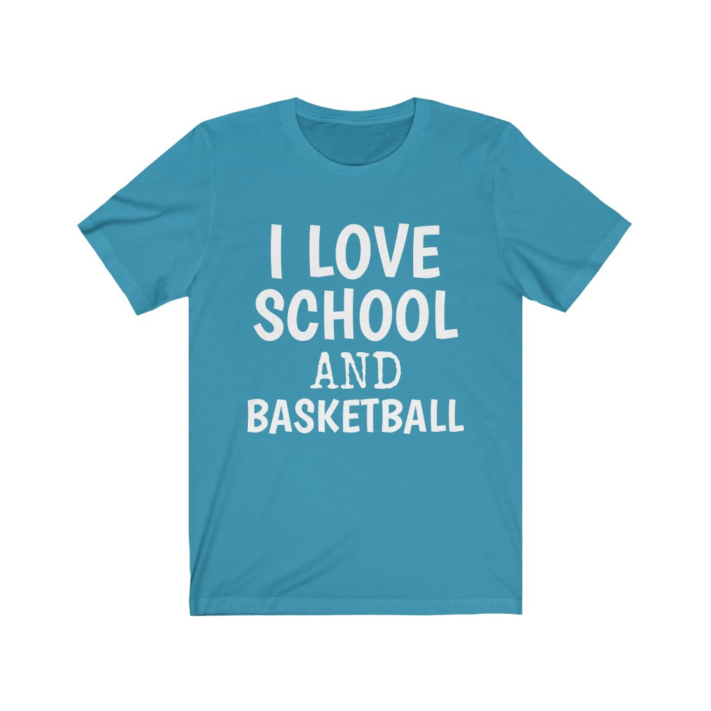 Basketball Hobby T-Shirt | Back To School Aqua T-Shirt Petrova Designs