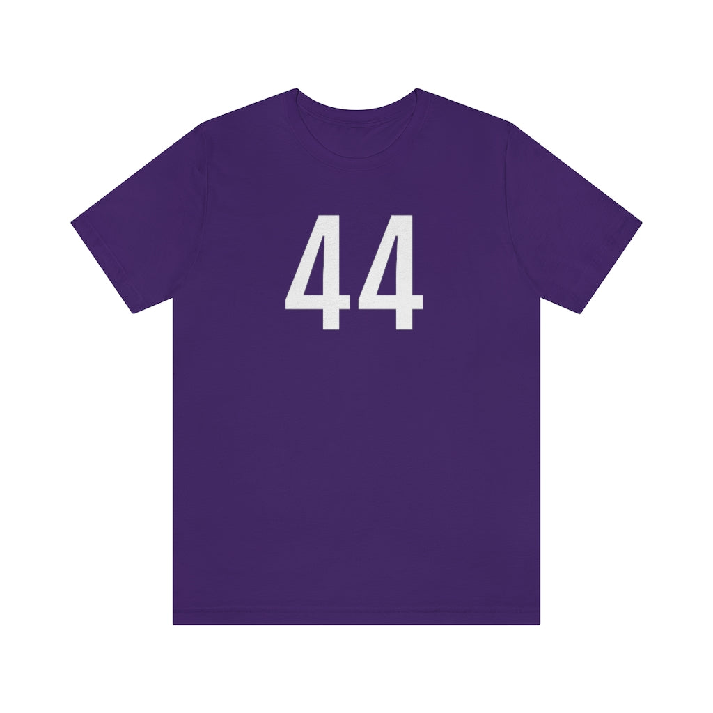 T-Shirt with Number 44 On | Numbered Tee Team Purple T-Shirt Petrova Designs