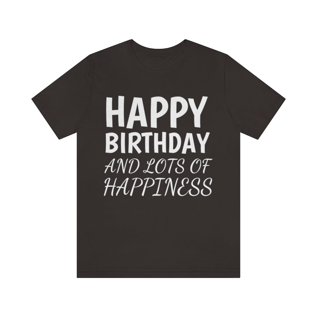 Birthday T-Shirt | Birthday Apparel Brown T-Shirt Petrova Designs