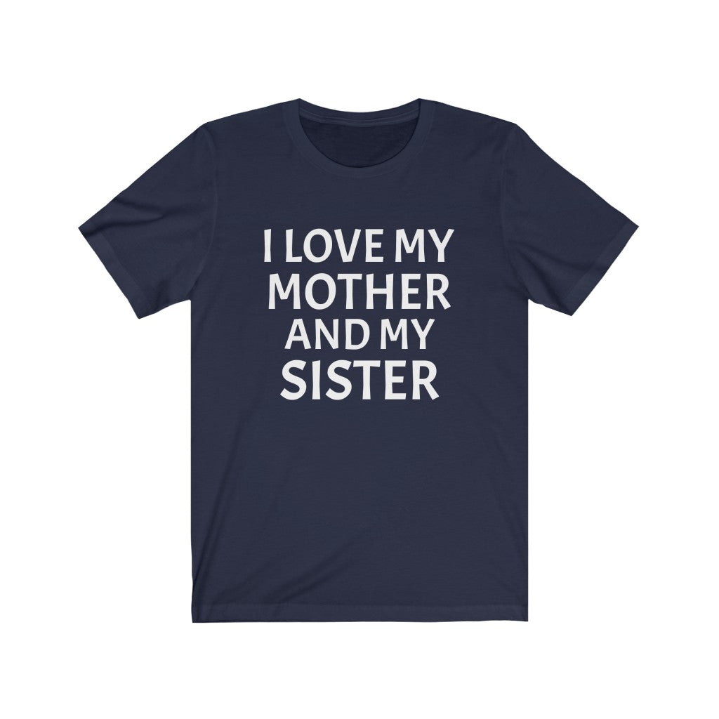 Sibling T-Shirt | For Sister or Brother | Mother's Day Navy T-Shirt Petrova Designs