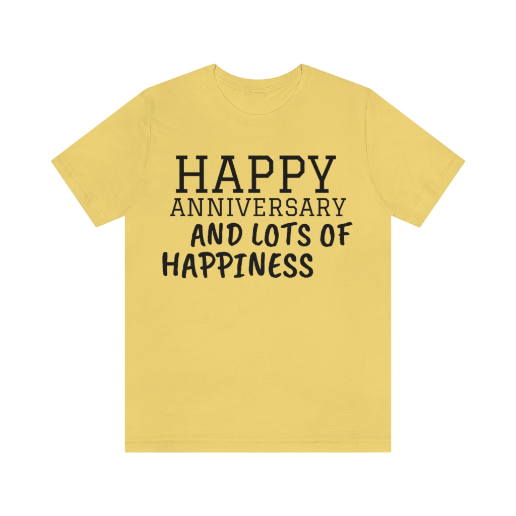 Anniversary T-Shirt | Anniversary Apparel Yellow T-Shirt Petrova Designs