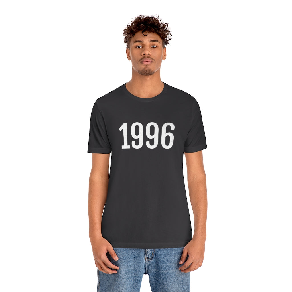 T-Shirt with Number 1996 On | Numbered Tee T-Shirt Petrova Designs