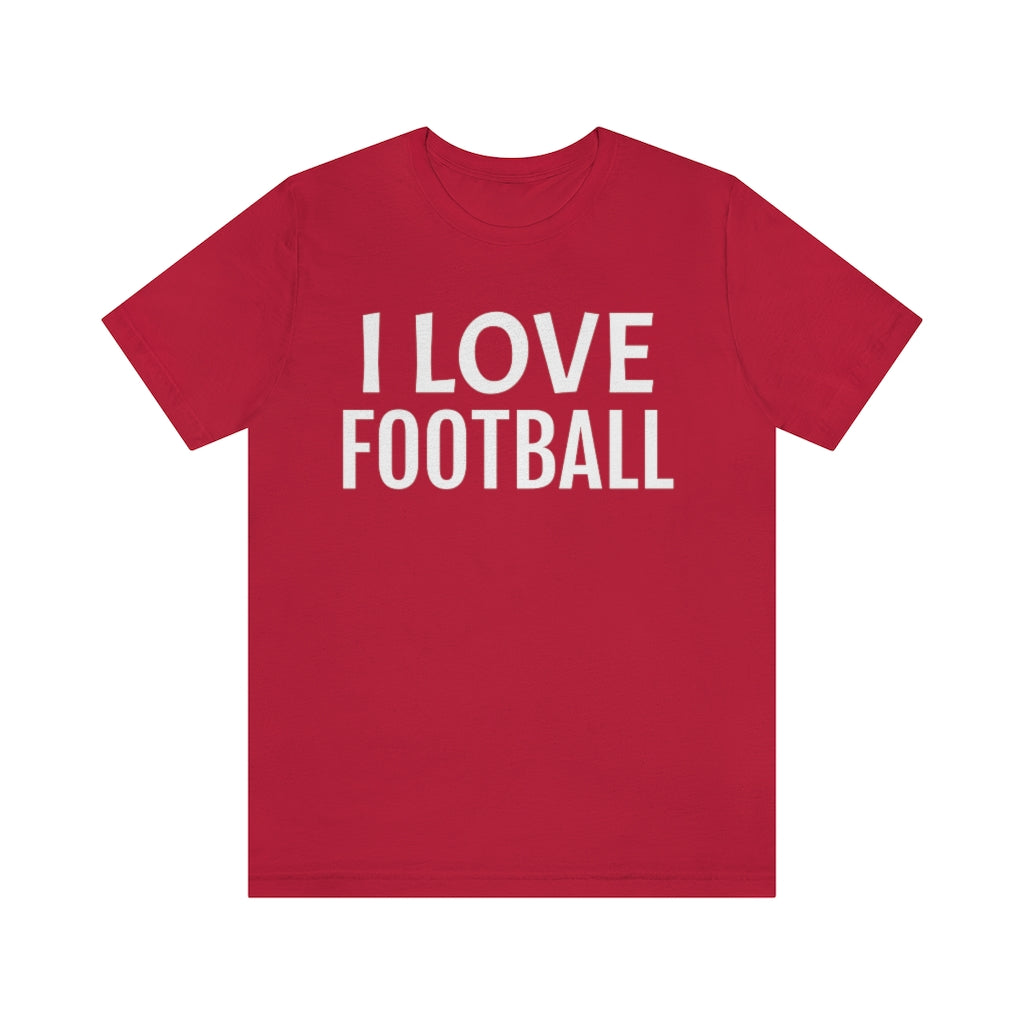 Football Theme T-Shirt | Soccer Lover Gift Idea Red T-Shirt Petrova Designs