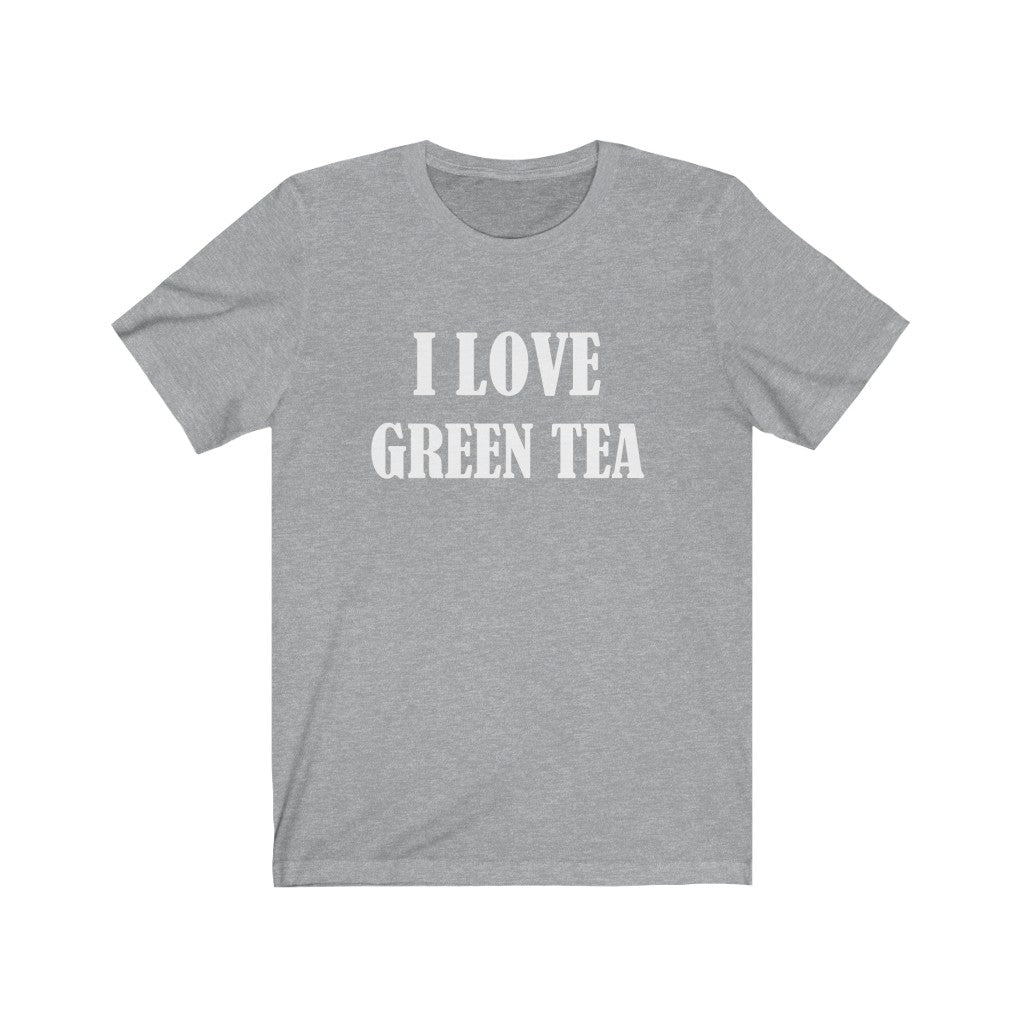 Tea T-Shirt | For Green Tea Lovers Athletic Heather T-Shirt Petrova Designs