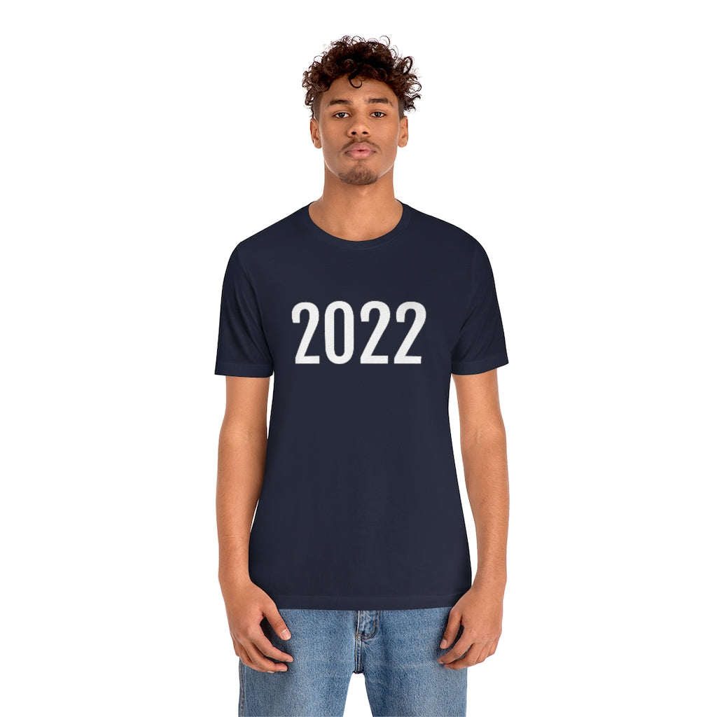 T-Shirt with Number 2022 On | Numbered Tee T-Shirt Petrova Designs