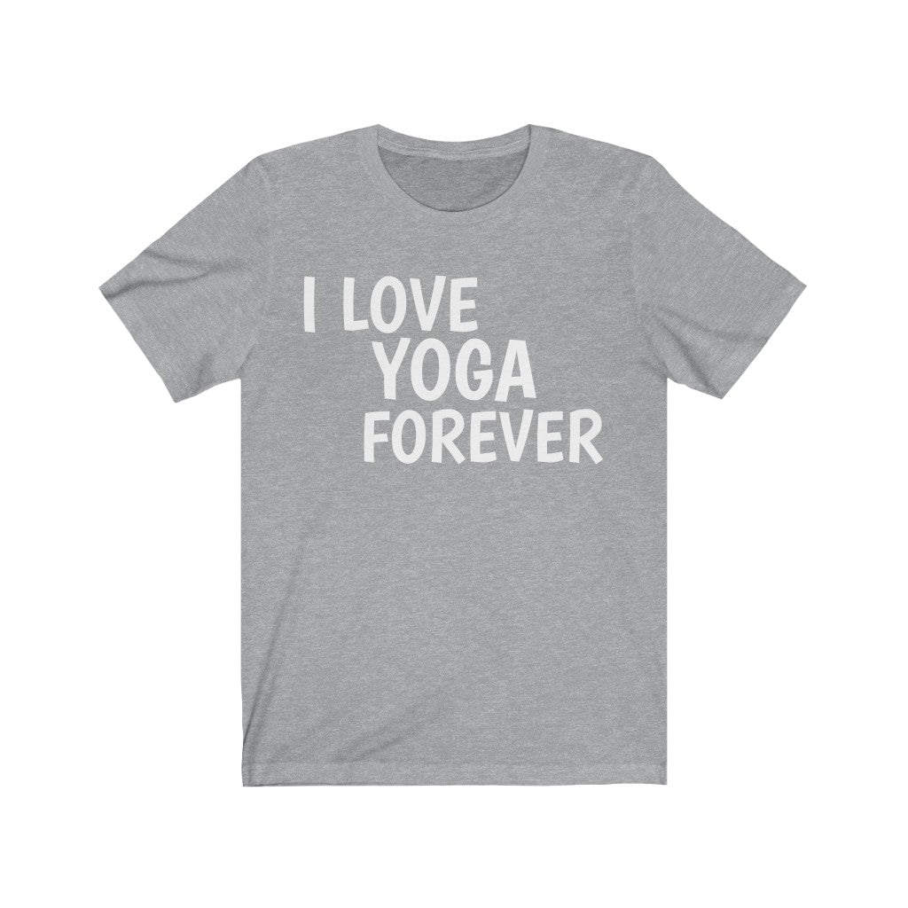 Yoga Theme T-Shirt | Yogism Gift Idea for Yoga Lovers Athletic Heather T-Shirt Petrova Designs