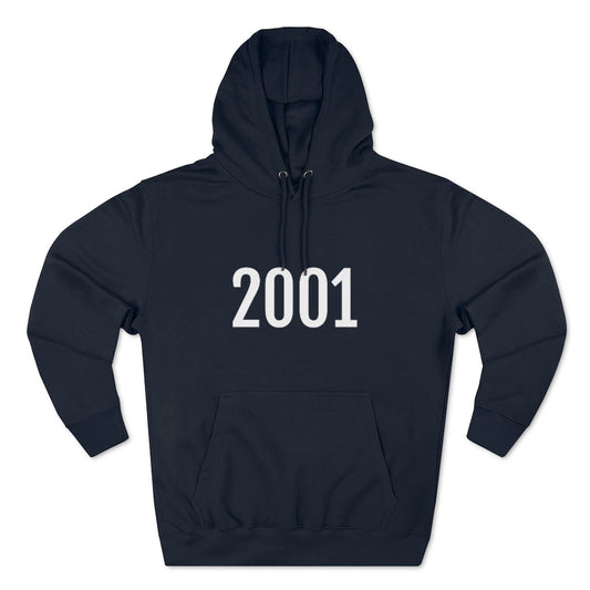 Navy Hoodie Pullover Hoodie Numeroogical Sweatshirt for Numbered Hoodie Outfit with Year 2001 Petrova Designs