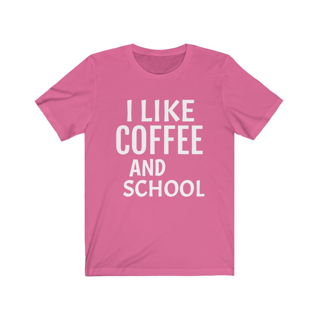 Coffee T-Shirt | Back To School Charity Pink T-Shirt Petrova Designs
