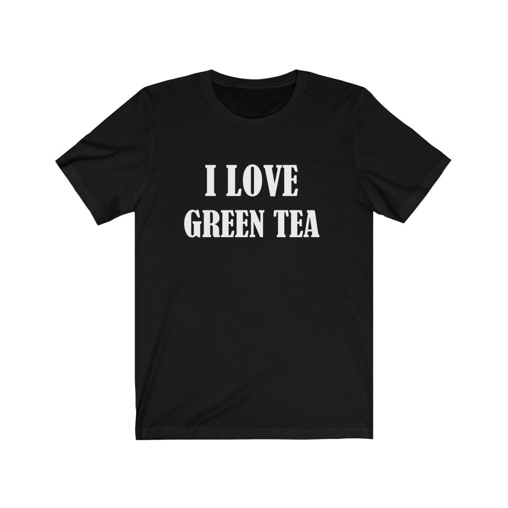 Tea T-Shirt | For Green Tea Lovers Black T-Shirt Petrova Designs