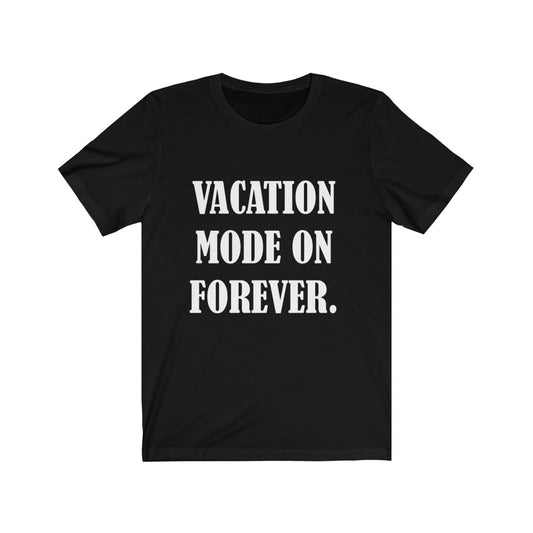 Vacation T-Shirt | Holiday Gift Idea Black T-Shirt Petrova Designs