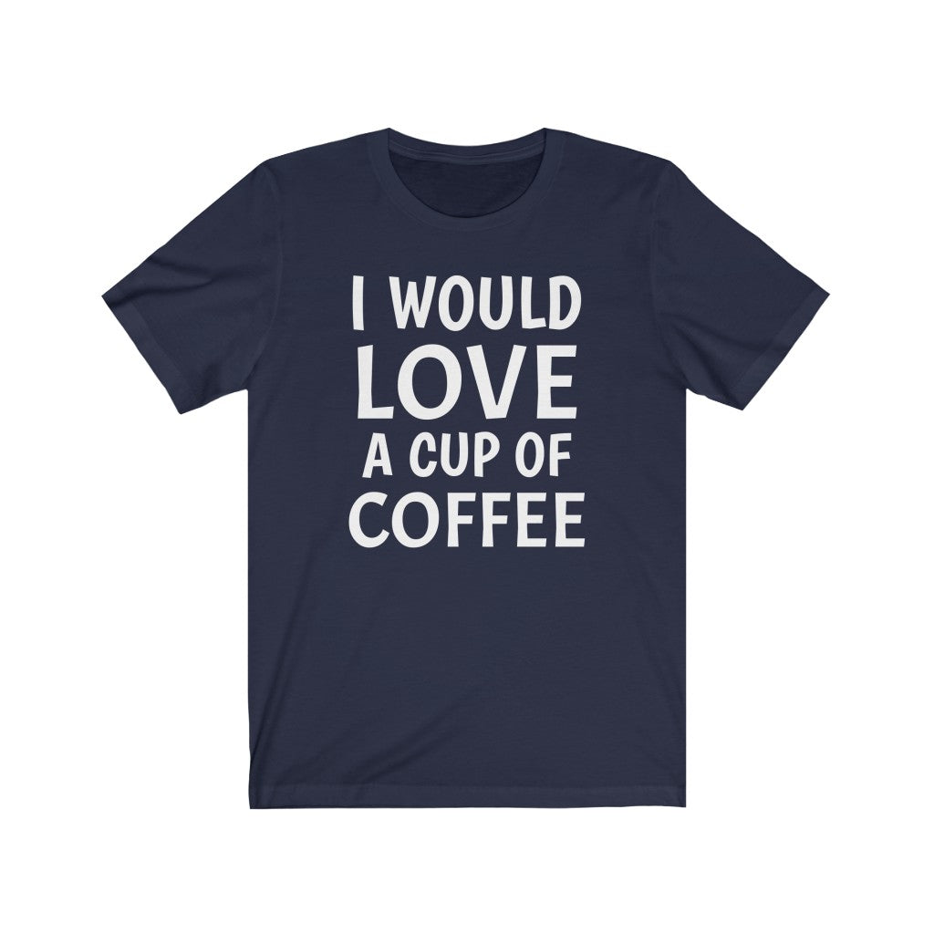 Coffee Lover Tee | Caffeine Enthusiast Gift Idea Navy T-Shirt Petrova Designs