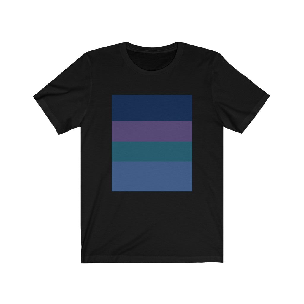 Black T-Shirt Tshirt Design Gift for Friend and Family Short Sleeved Shirt Geometric Forms Petrova Designs