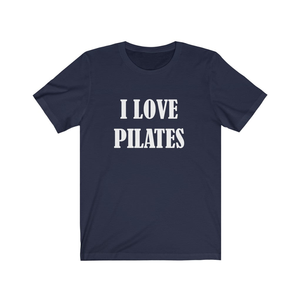 Pilates Hobby T-Shirt | For Pilates Lovers Navy T-Shirt Petrova Designs