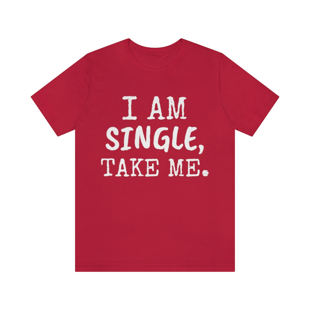 T-Shirt for Single Person | Singles' Gift Idea | Divorced Tee Red T-Shirt Petrova Designs