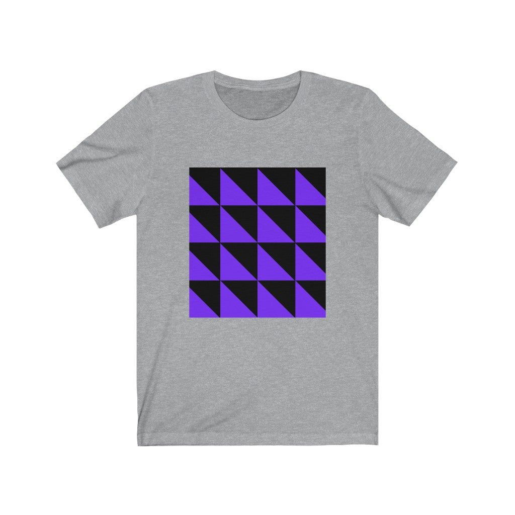 Athletic Heather T-Shirt Tshirt Design Gift for Friend and Family Short Sleeved Shirt Geometric Forms Petrova Designs