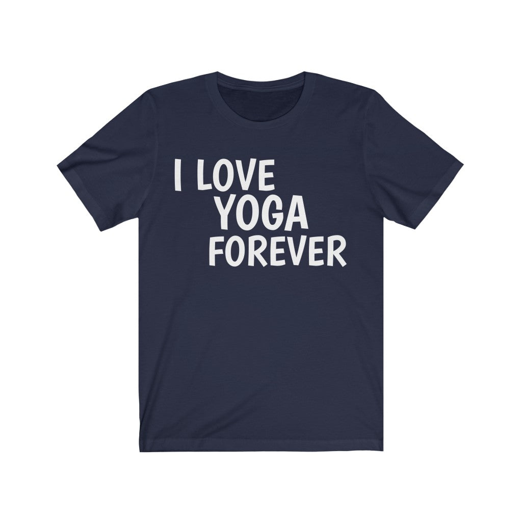 Yoga Theme T-Shirt | Yogism Gift Idea for Yoga Lovers Navy T-Shirt Petrova Designs