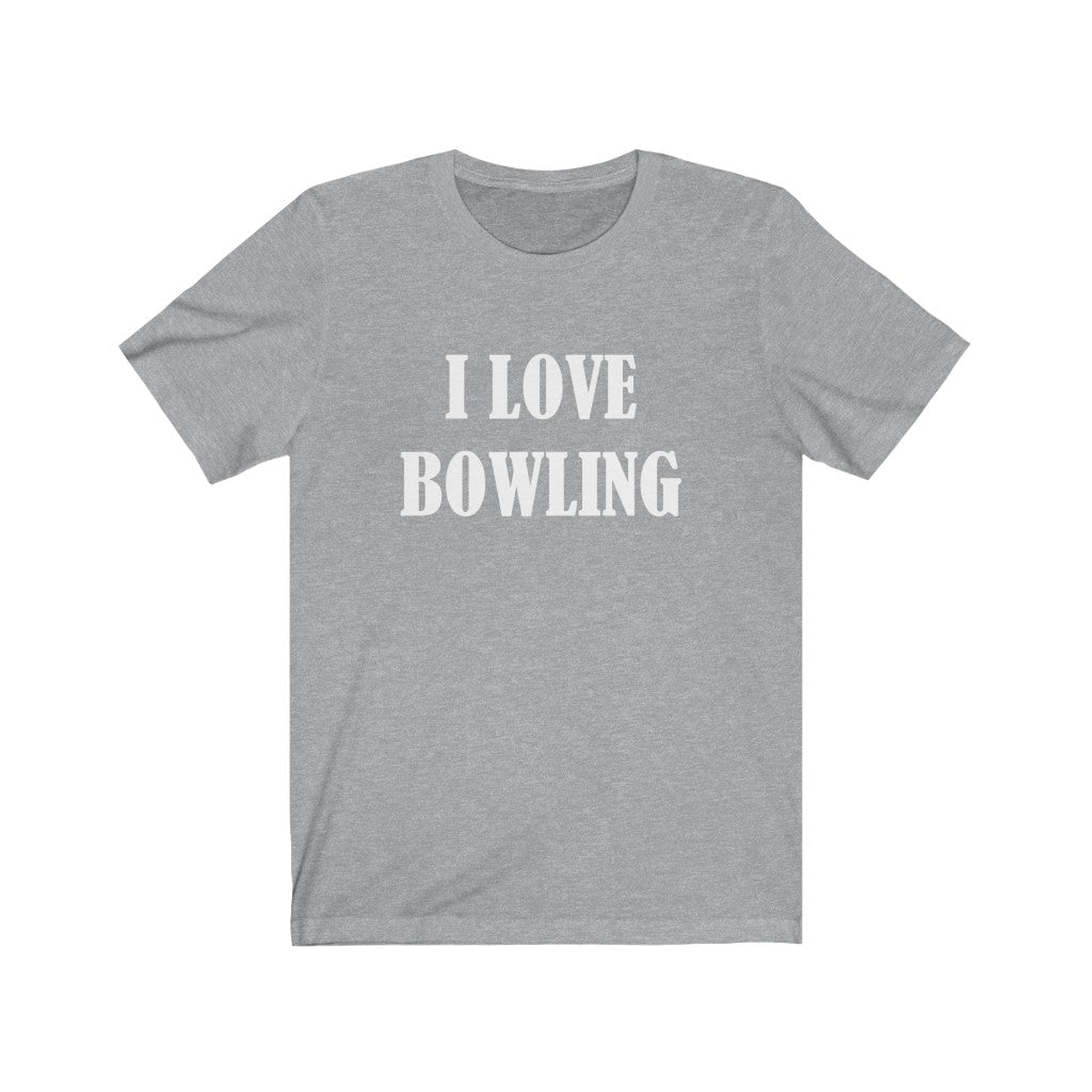 T-Shirt for Bowling Hobby | Bowling Enthusiast Gift Idea Athletic Heather T-Shirt Petrova Designs