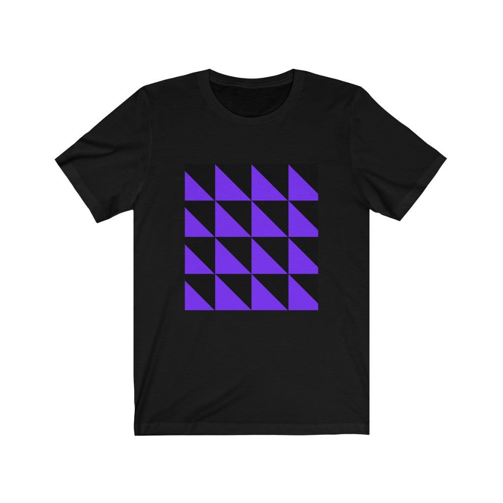 Black T-Shirt Tshirt Design Gift for Friend and Family Short Sleeved Shirt Geometric Forms Petrova Designs