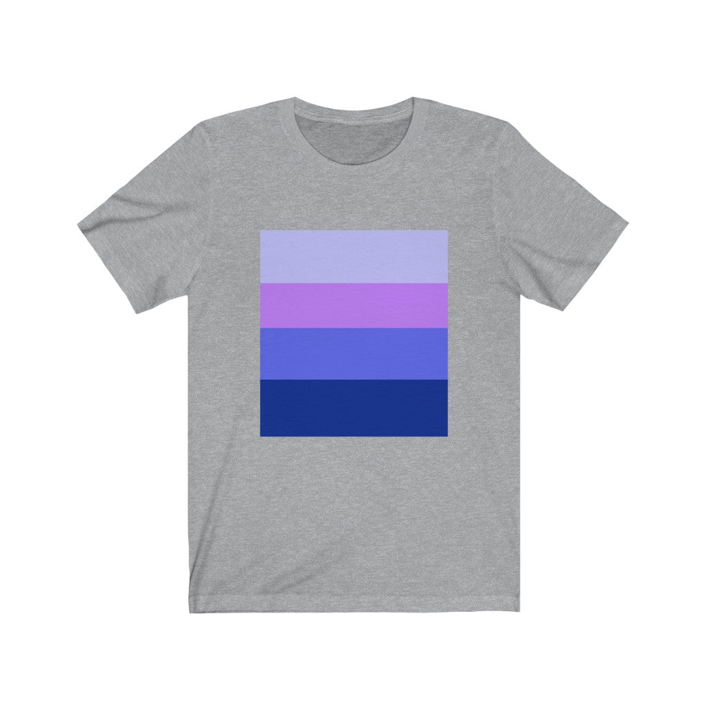 Geometric T-Shirt With Rectangles Athletic Heather T-Shirt Petrova Designs