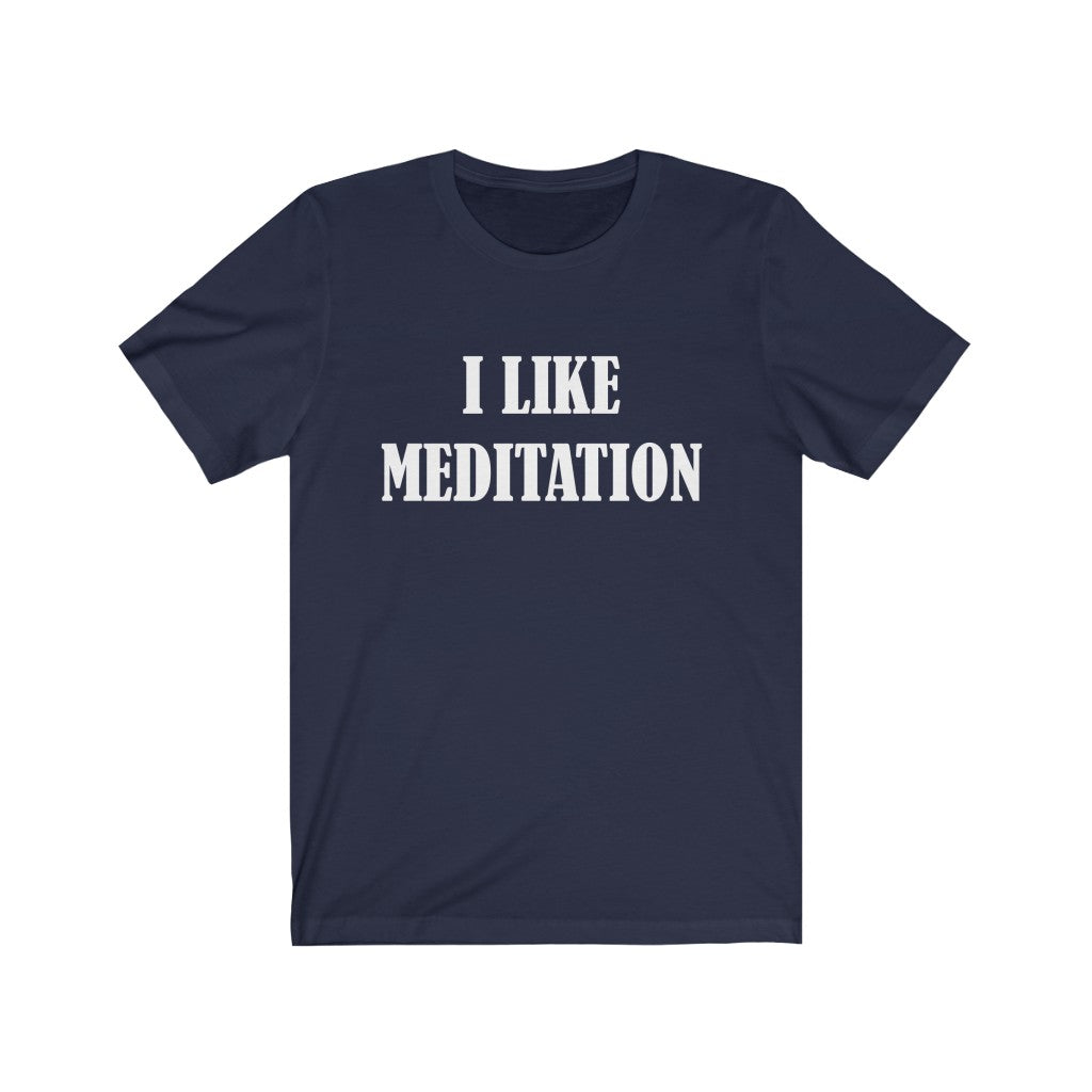 Meditation T-Shirt | For Yoga and Meditation Hobby Navy T-Shirt Petrova Designs
