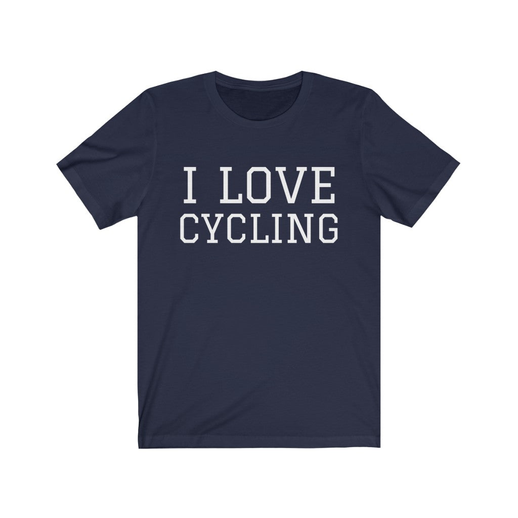 Cyclist T-Shirt | Cycling Hobby Tee Navy T-Shirt Petrova Designs