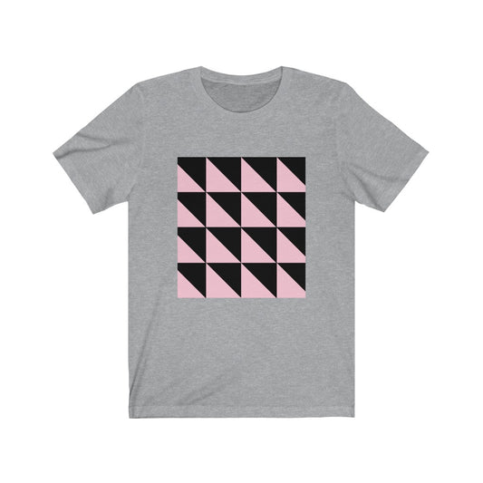 Geometric Pattern T-Shirt | Geometrical Pattern Apparel Athletic Heather T-Shirt Petrova Designs