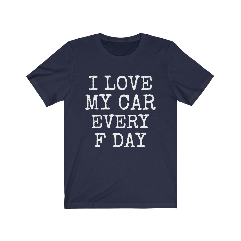 Car Lover T-Shirt | Gift Idea for Cars Enthusiasts Navy T-Shirt Petrova Designs