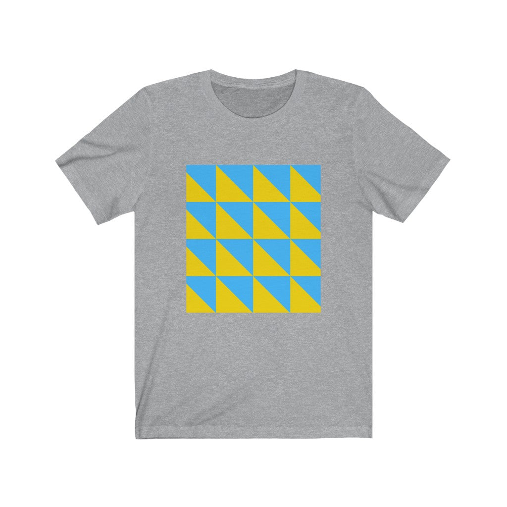 Geometric T-Shirt | Geometrical Tee Athletic Heather T-Shirt Petrova Designs